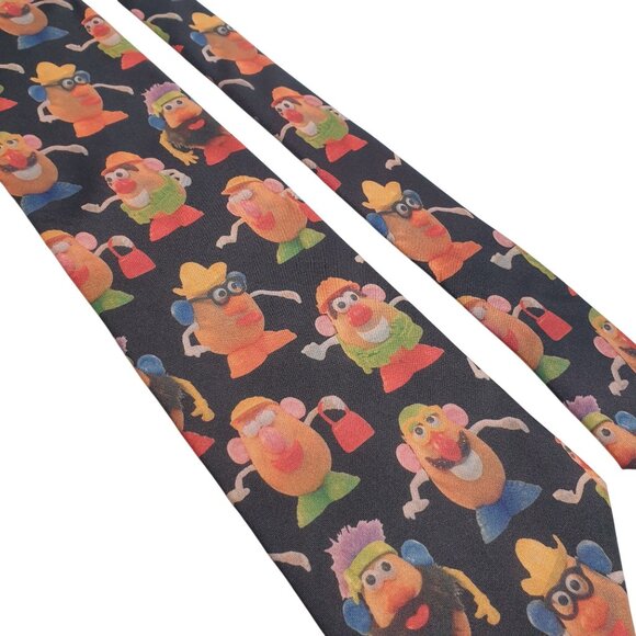 Vintage Mr Potato Head Novelty Tie By Ralph Marlin Polyester Fun Game 1995 - Picture 2 of 5